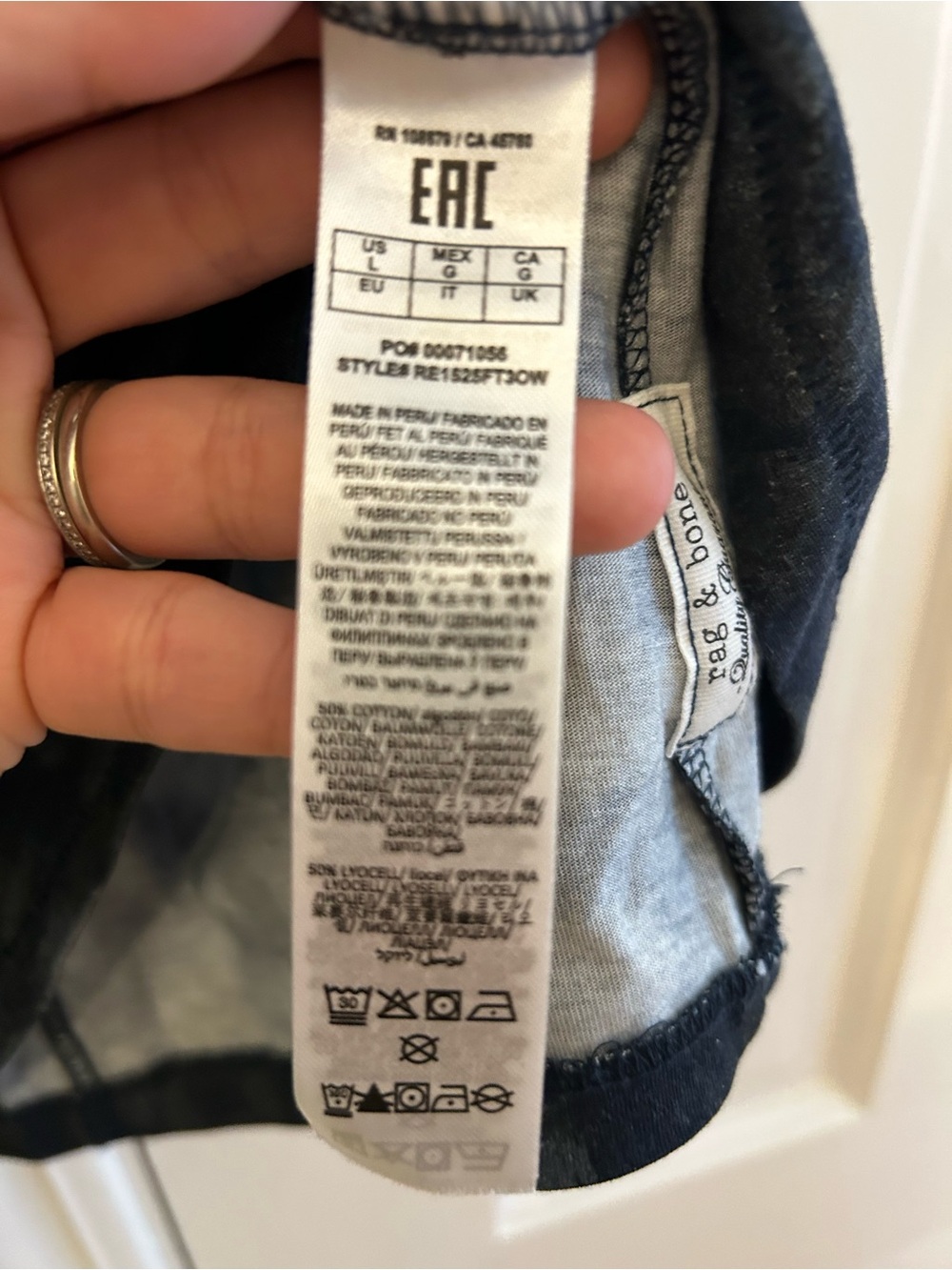 rag & bone T-shirt Abstract Leopard Print Tee - Picture 5 of 6